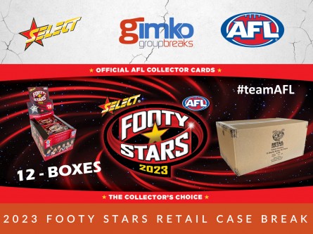 #2128 AFL FOOTBALL 2023 FOOTY STARS RETAIL PYT CASE BREAK