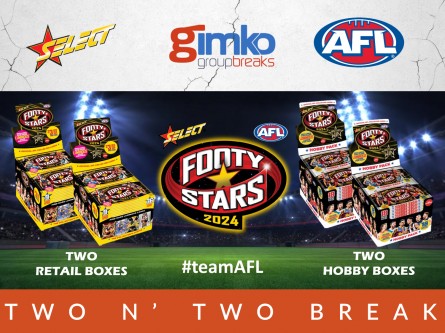 #2228 AFL FOOTBALL 2024 FOOTY STARS TWO N' TWO PYT  BREAK