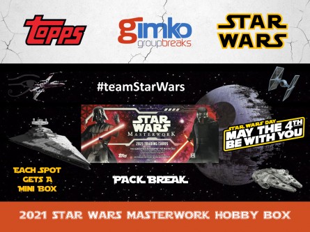 #2144 STAR WARS MAY THE 4TH BE WITH YOU 2021 MASTERWORK PACK BREAK