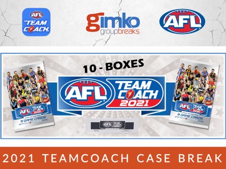#1383 AFL FOOTBALL 2021 TEAMCOACH PYT CASE BREAK
