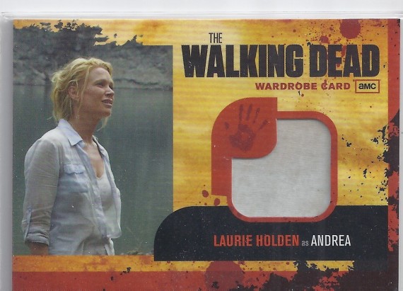 THE WALKING DEAD Season 1 Wardrobe Card M8 Laurie Holden as ANDREA Mint Shirt