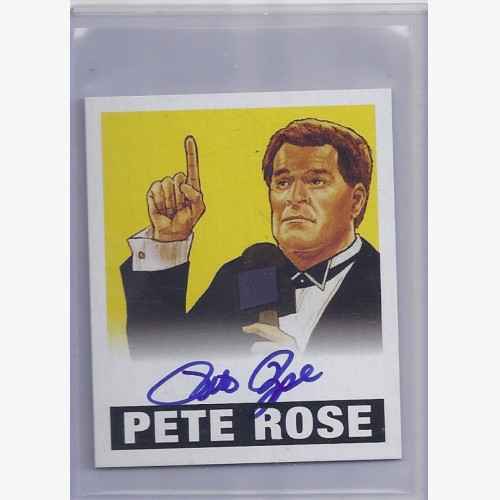 2012 LEAF WRESTLING ORIGINALS On Card Autograph Card  PR1 - PETE ROSE Yellow 75/99