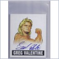 2012 LEAF WRESTLING ORIGINALS On Card Autograph Card GV1 - GREG "THE HAMMER" VALENTINE