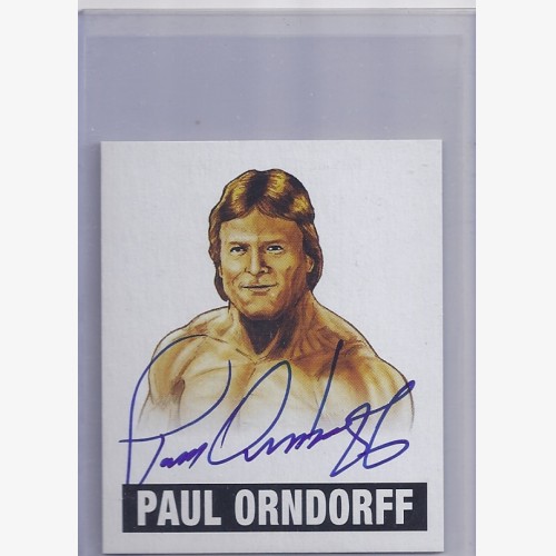 2012 LEAF WRESTLING ORIGINALS On Card Autograph Card PO1 - PAUL ORNDORFF