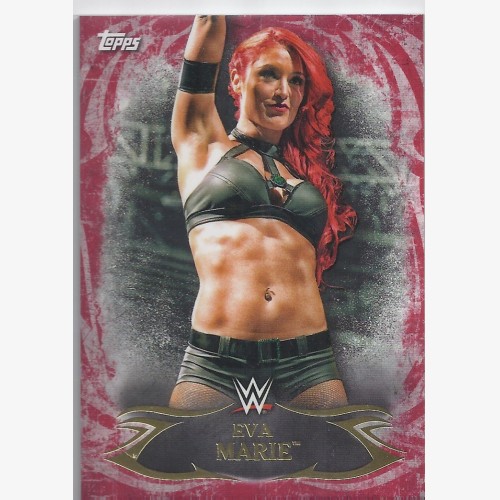 2015 TOPPS WWE UNDISPUTED Red Parallel Card 73 EVA MARIE