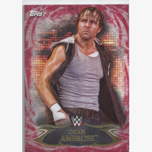 2015 TOPPS WWE UNDISPUTED Red Parallel Card 87 DEAN AMBROSE