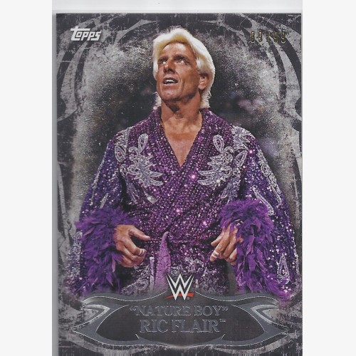 2015 TOPPS WWE UNDISPUTED Black Parallel Card 20 "Nature Boy RIC FLAIR" 89/99
