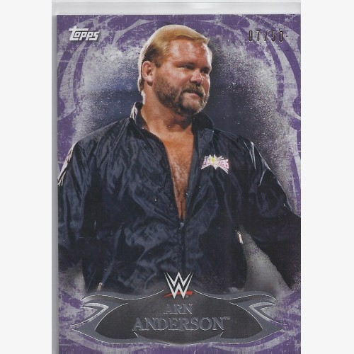 2015 TOPPS WWE UNDISPUTED Purple Parallel Card 83 "ARN ANDERSON" 07/50
