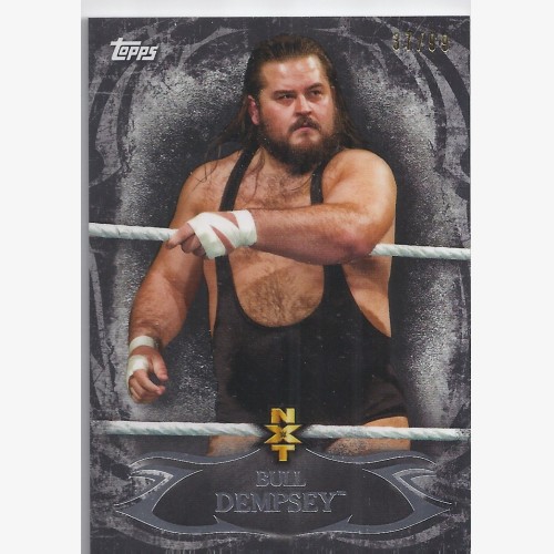 2015 TOPPS WWE UNDISPUTED NXT Prospects BLACK PARALLEL Card NXT-16 BULL DEMPSEY 37/99