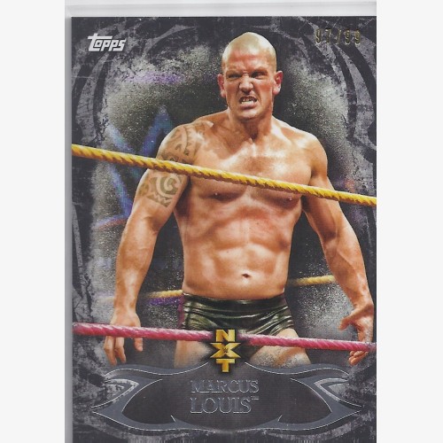 2015 TOPPS WWE UNDISPUTED NXT Prospects BLACK PARALLEL Card NXT-24 MARCUS LOUIS 97/99