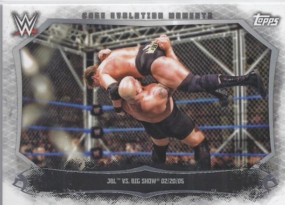 2015 TOPPS WWE UNDISPUTED Cage Evolution Moments Card CEM-7 JBL Vs BIG SHOW