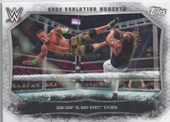 2015 TOPPS WWE UNDISPUTED Cage Evolution Moments Card CEM-15 JOHN CENA Vs BRAY WYATT