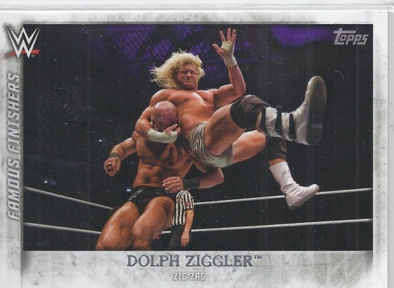 2015 TOPPS WWE UNDISPUTED Famous Finishers Card FF-4 DOLPH ZIGGLER ZIG ZAG