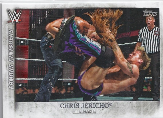 2015 TOPPS WWE UNDISPUTED Famous Finishers Card FF-9 CHRIS JERICHO CODEBREAKER