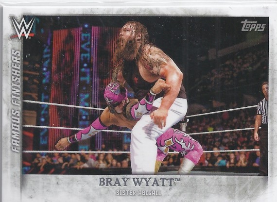 2015 TOPPS WWE UNDISPUTED Famous Finishers Card FF-15 BRAY WYATT SISTER ABIGAIL