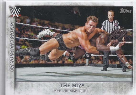 2015 TOPPS WWE UNDISPUTED Famous Finishers Card FF-29 THE MIZ SKULL CRUSHING FINALE