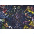 DC EPIC BATTLES 9 Card Puzzle set 5 The Atom The Scarecrow Wonder Woman Miss Bloss Lex Luthor Sinestro Black Hand Nekron Hal Joran Guy Gardner The Flash Arisia Mera John Stewart Kilowog Romat-Ru