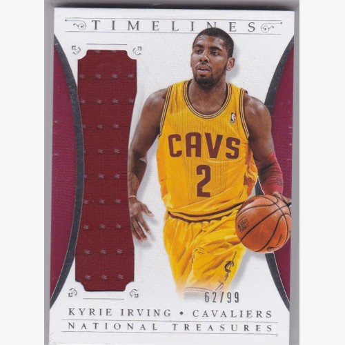 KYRIE IRVING 2013-14 Panini National Treasures Timelines Materials #5 - #'d/99