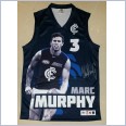 MARC MURPHY SIGNED - CARLTON BLUES OFFICIAL AFL LIMITED PLAYER PICTURE JUMPER