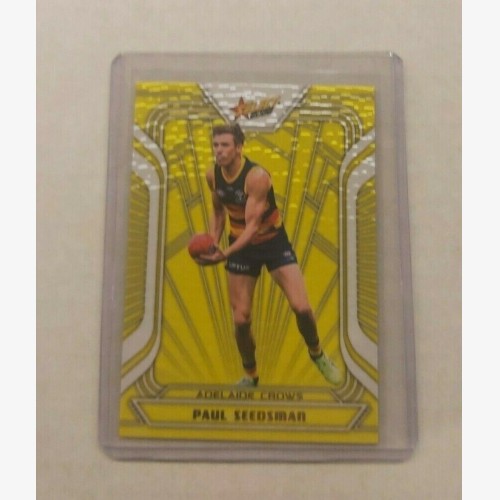 2022 AFL SELECT FOOTY STARS FRACTURED ACID YELLOW ADELAIDE PAUL SEEDSMAN #014