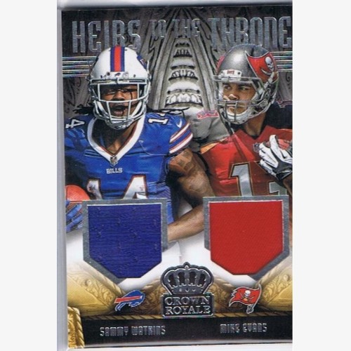 2014 NFL PANINI CROWN ROYALE HEIRS TO THE THRONE JERSEY SAMMY WATKINS - MIKE EVANS 263/399