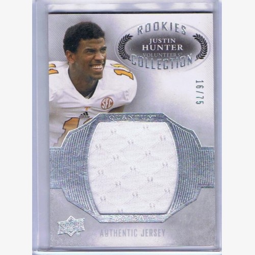 Justin Hunter 2013-2014 UD NFL Quantum Rookie Collection Jersey Card #16/75  TITANS