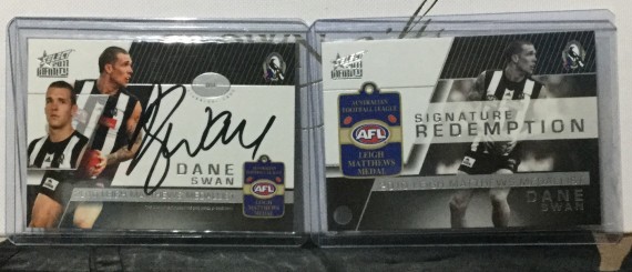 2011 SELECT AFL INFINITY LEIGH MATTHEWS MEDAL SIGNATURE REDEMPTION CARDS DANE SWAN COLLINGWOOD MAGPIES #149/200