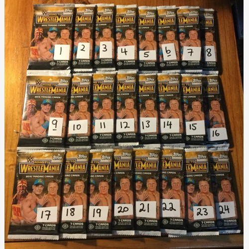 2015 TOPPS WWE ROAD TO WRESTLEMANIA SEALED PACK #15
