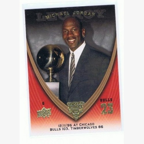 2008-09 NBA UPPER DECK MICHAEL JORDAN LEGACY CARD - #787