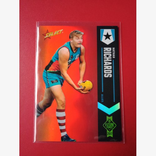 2017 AFL SELECT FUTURE FORCE RED PARALLEL NO.16 NATHAN RICHARDS #020/40