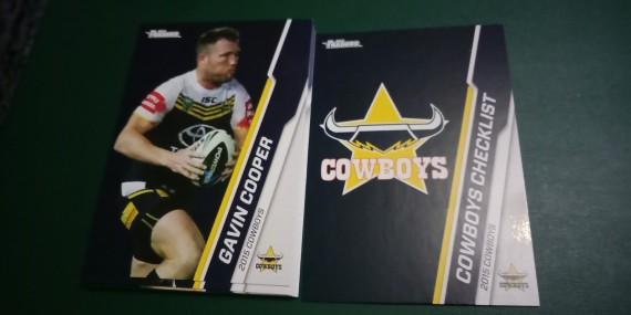 2015 NRL TRADERS COMMON TEAM SET - 10 CARDS IN TOTAL - NORTH QUEENSLAND COWBOYS