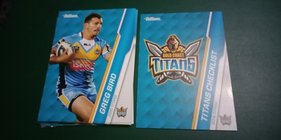 2015 NRL TRADERS COMMON TEAM SET - 10 CARDS IN TOTAL - GOLD COAST TITANS