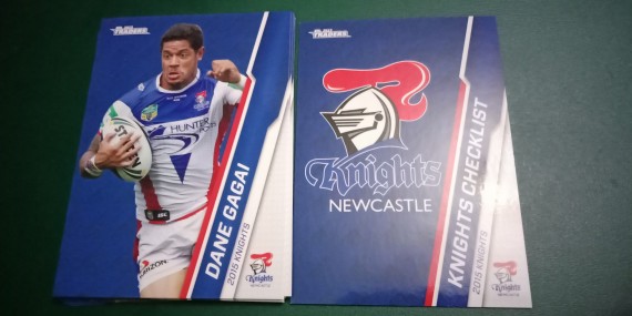 2015 NRL TRADERS COMMON TEAM SET - 10 CARDS IN TOTAL - NEWCASTLE KNIGHTS