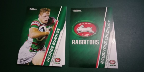 2015 NRL TRADERS COMMON TEAM SET - 10 CARDS IN TOTAL - SOUTH SYDNEY RABBITOHS
