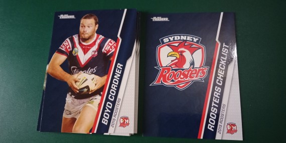 2015 NRL TRADERS COMMON TEAM SET - 10 CARDS IN TOTAL - SYDNEY ROOSTERS