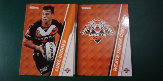 2015 NRL TRADERS COMMON TEAM SET - 10 CARDS IN TOTAL - WESTS TIGERS