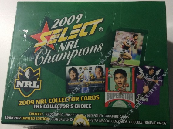2009 NRL SELECT CHAMPIONS SEALED BOX - 36 PACKS.