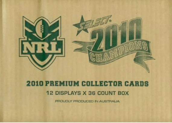 2010 NRL SELECT CHAMPIONS CASE - 12x SEALED BOXES