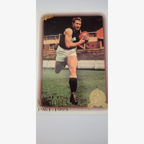 1996 SELECT AFL HALL OF FAME SERIES CARD - 74/110 JOHN NICHOLLS CARLTON BLUES