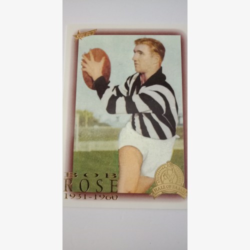 1996 SELECT AFL HALL OF FAME SERIES CARD - 61/110 BOB ROSE COLLINGWOOD MAGPIES / FOOTSCRAY BULLDOGS