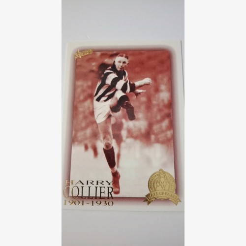 1996 SELECT AFL HALL OF FAME SERIES CARD - 37/110 HARRY COLLIER COLLINGWOOD MAGPIES