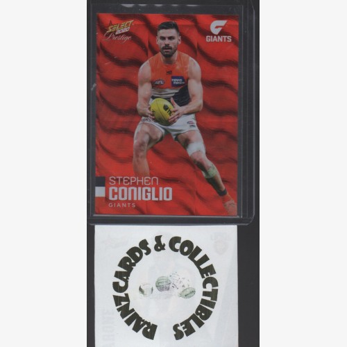 2020 AFL SELECT FOOTY STARS PRESTIGE RED PARALLEL #79 STEPHEN CONIGLIO GWS GIANTS  #088/170