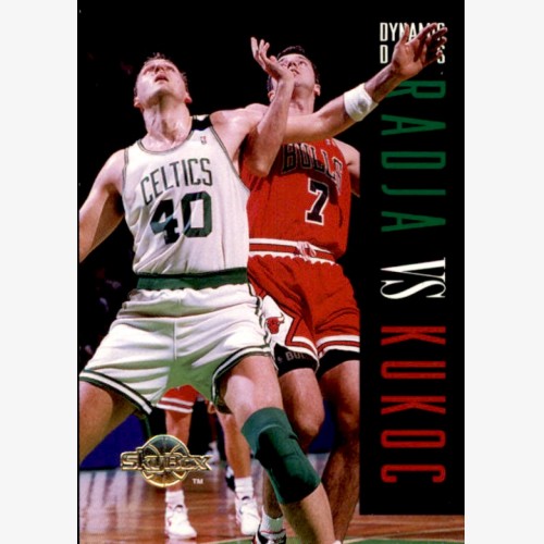 1994 NBA BASKETBALL SKYBOX CARD #189 DYNAMIC DUALS  TONI KUKOC / DINO RADJA