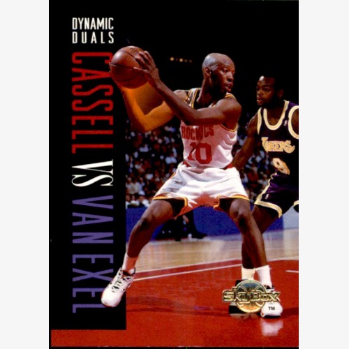 1994 NBA BASKETBALL SKYBOX CARD #195 DYNAMIC DUALS  SAM CASSELL / NICK VAN EXEL