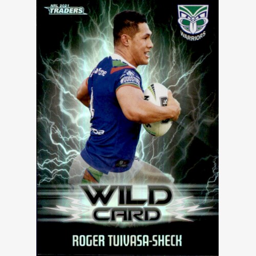 2021 NRL RUGBY LEAGUE TLA TRADERS WILD CARD #WC45 ROGER TUIVASA-SHECK NZ WARRIORS