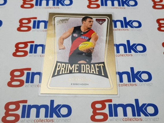 2013 AFL SELECT PRIME DRAFT GOLD PD13 BRENT STANTON - ESSENDON BOMBERS  #069/145