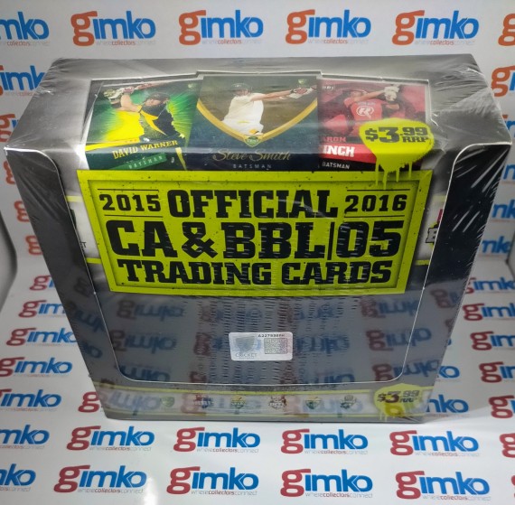 2015 - 2016 OFFICIAL CA & BBL05 CRICKET TRADING CARDS SEALED BOX