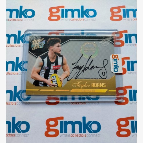 2015 AFL SELECT HONOURS 2 CERTIFIED SIGNATURE SCS6 TAYLOR ADAMS - COLLINGWOOD MAGPIES #074/400