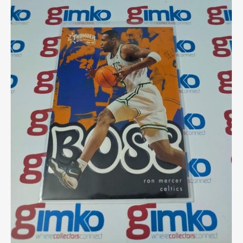 1998-99 NBA SKYBOX BASKETBALL THUNDER BOSS B12 RON MERCER - BOSTON CELTICS