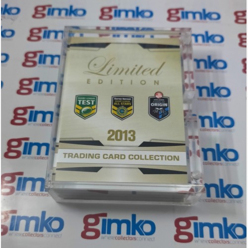 2013 NRL TLA LIMITED EDITION TRADING CARD COLLECTION BASE SET - 33 CARDS IN TOTAL
